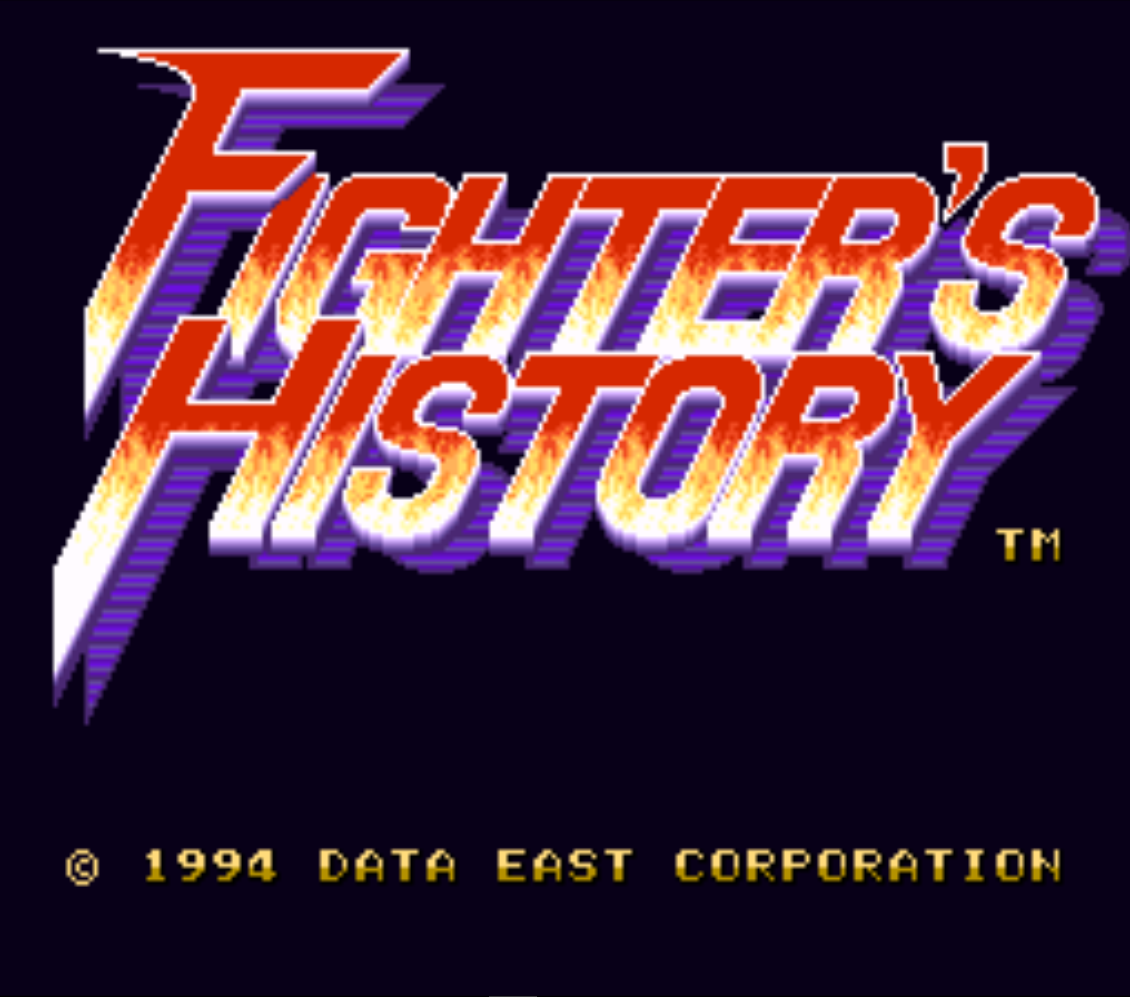 Fighters History Title Screen